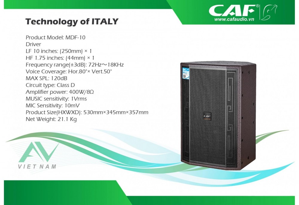 LOA ACTIVE CAF MDF-10A