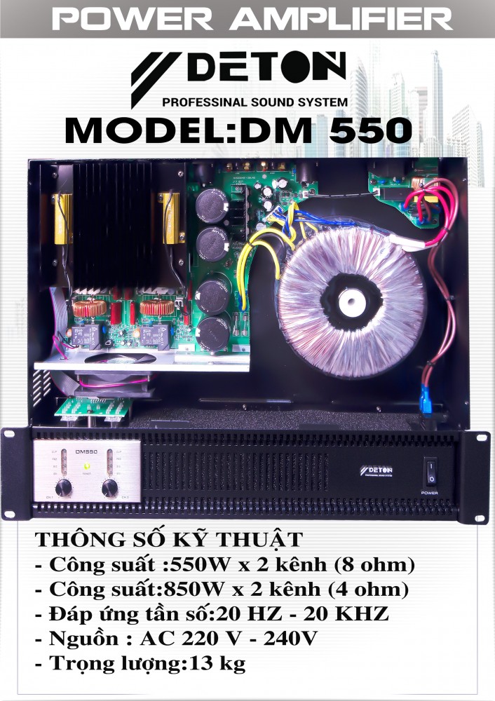 MAIN CÔNG SUẤT DETON DM550